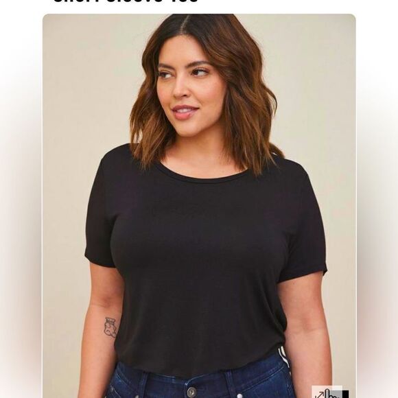 Torrid Perfect Super Soft Crew Neck
Short Sleeve Tee - Picture 1 of 5